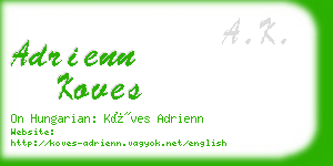 adrienn koves business card